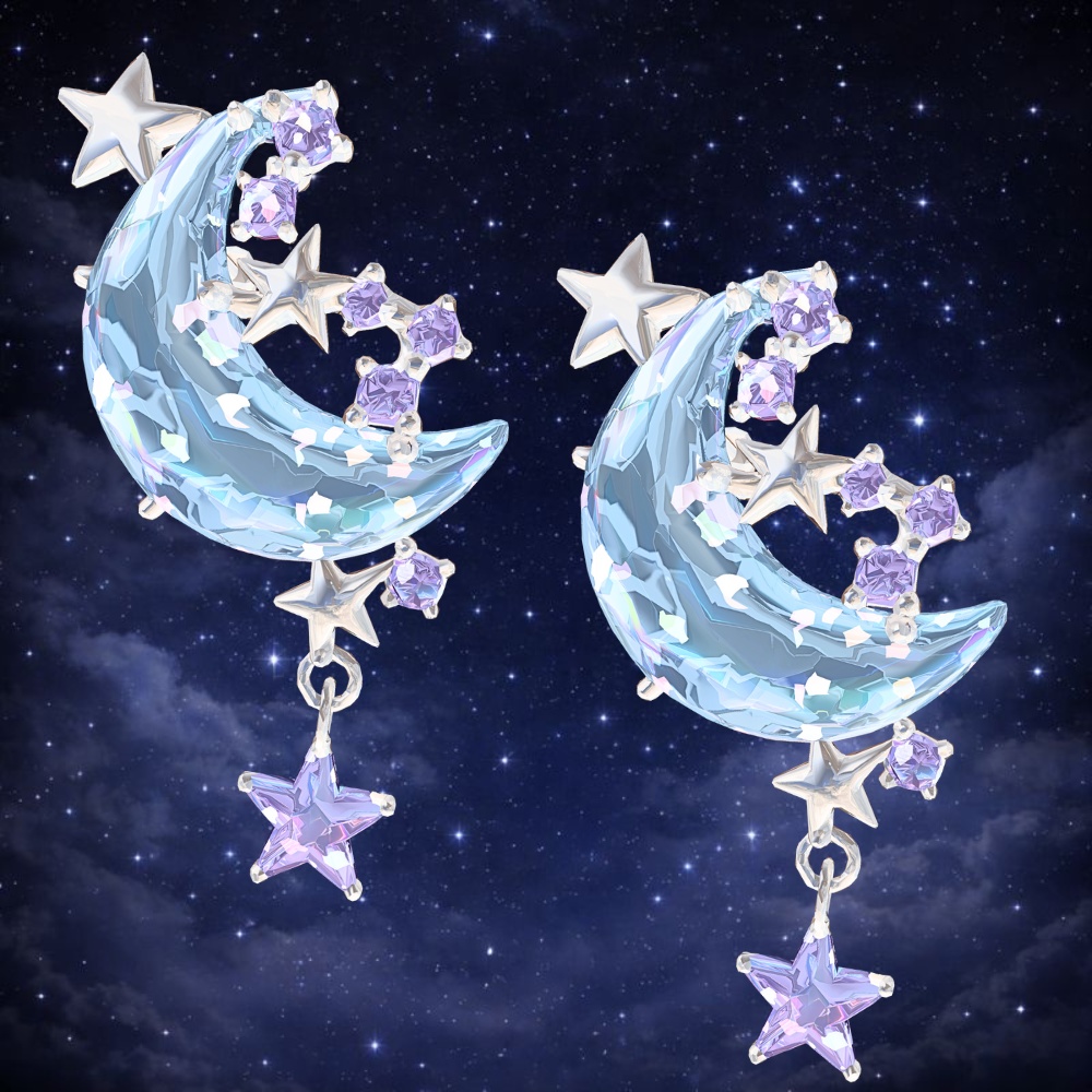 MOON WAS BEAUTIFUL— 今夜も、同じ月を —ピアス