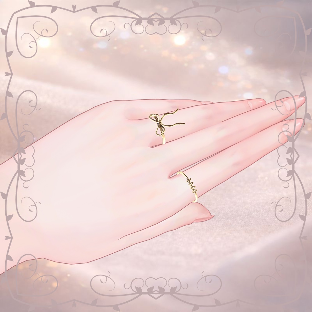 AFTER LOGOUT― 触れていた場所 ―ゴールドリング2本組