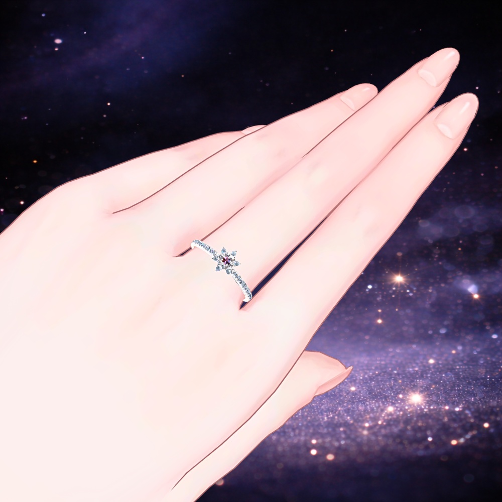 1月の誕生石リング BORN IN JANUARY ― 雪に残った体温 ―