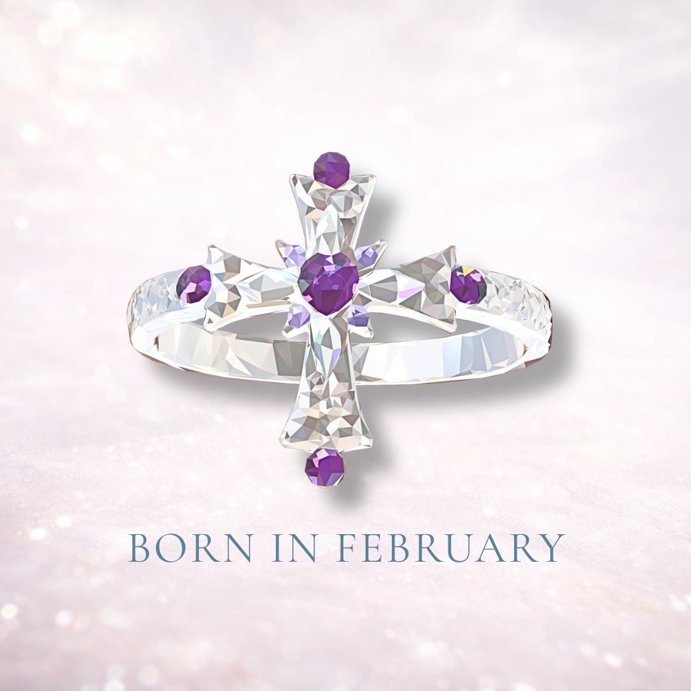 ２月の誕生石リング　BORN IN FEBRUARY ― 静かに揺れていた ―