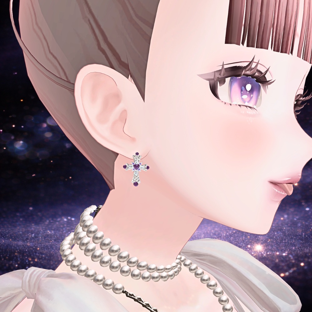 2月の誕生石ピアス BORN IN FEBRUARY ― 指先より先に ―