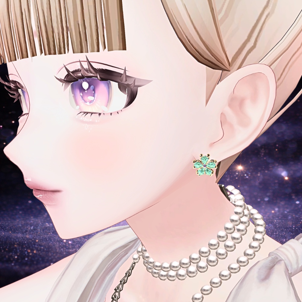 3月の誕生石ピアス BORN IN MARCH ― 離さないままで ―