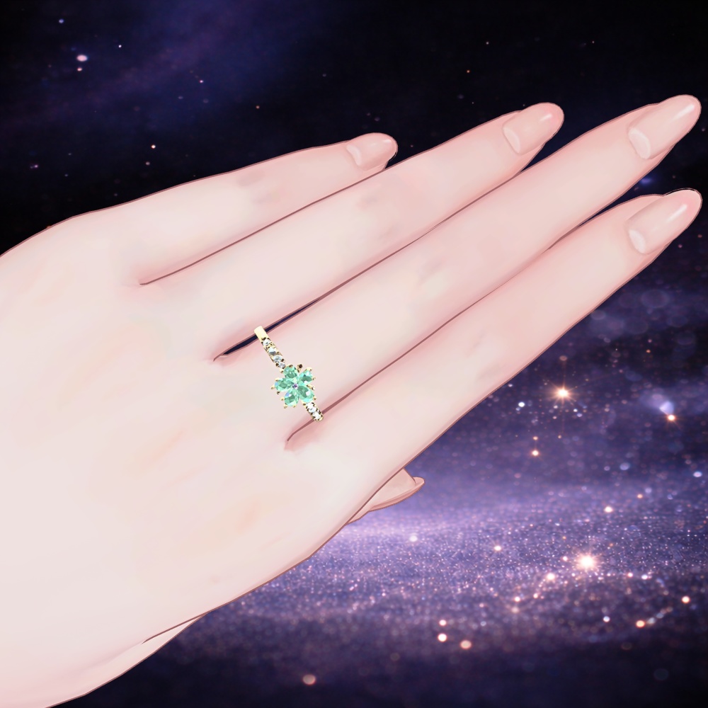 3月誕生石リング BORN IN MARCH ― ほどけていく途中 ―