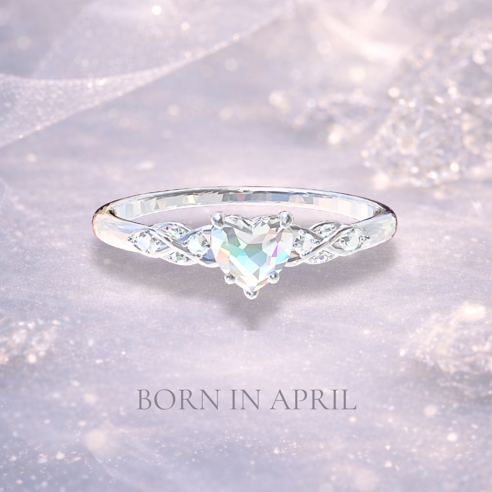 ４月誕生石リング　BORN IN APRIL ― 壊れなかったもの ―