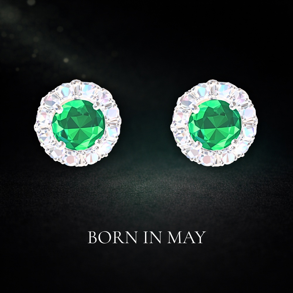 ５月誕生石ピアス　BORN IN MAY ― 目を逸らせなくて ―