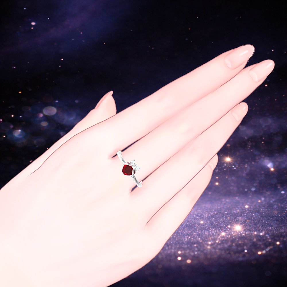 7月誕生石リング BORN IN JULY ― 隠していた熱 ―