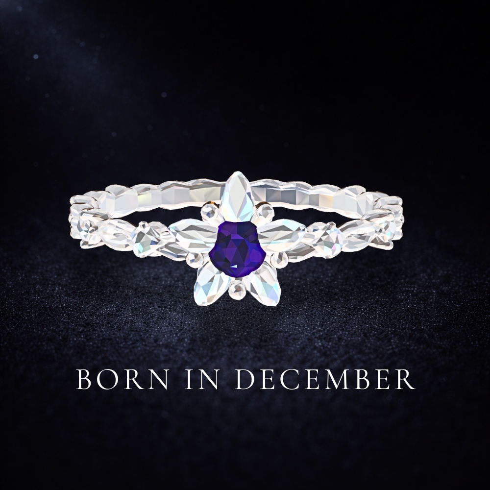 １２月誕生石リング　BORN IN DECEMBER ― きれいすぎた夜 ―