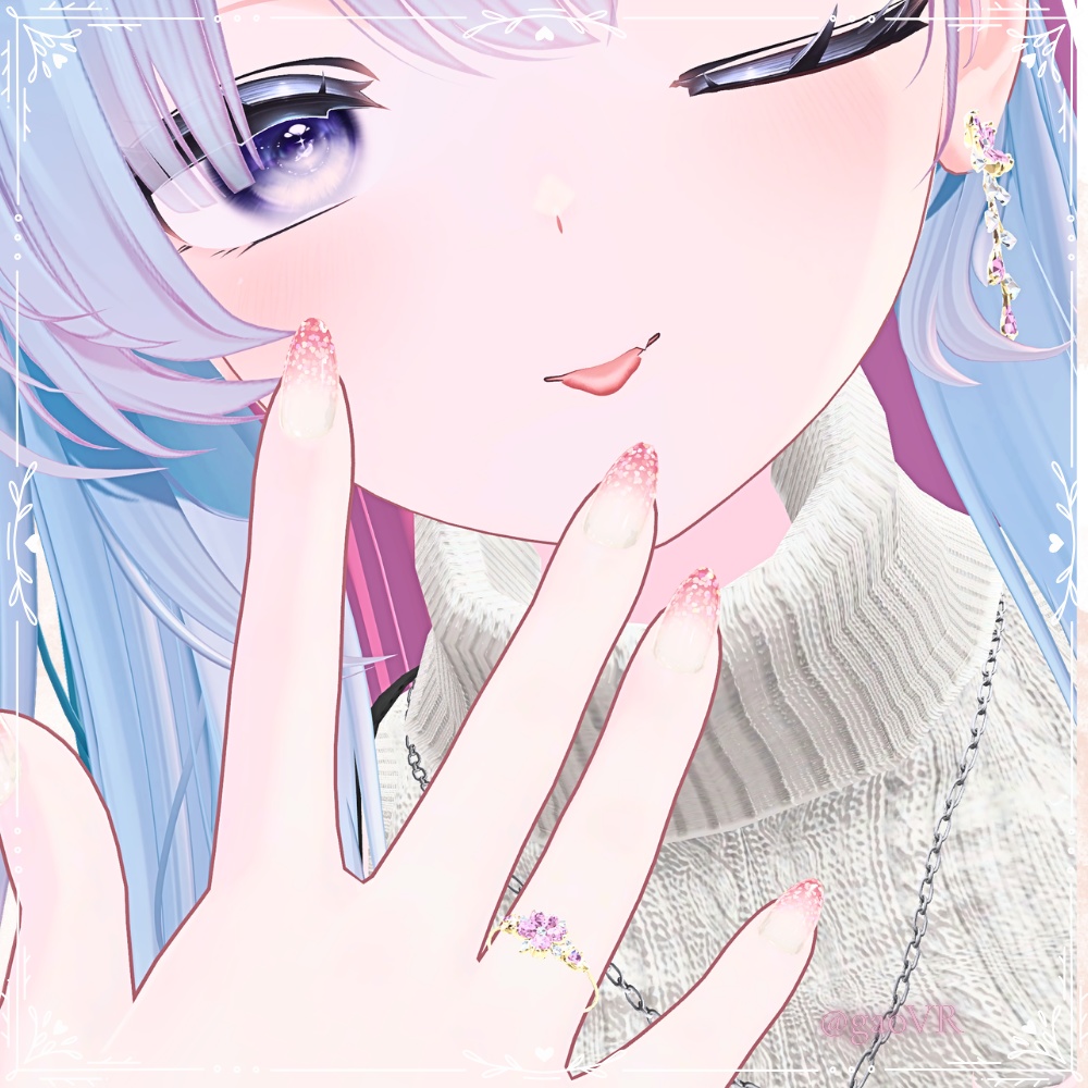 FALLEN BLOSSOM – こぼれた春 –【桜ピアス / VRChat対応 3Dアクセサリー】