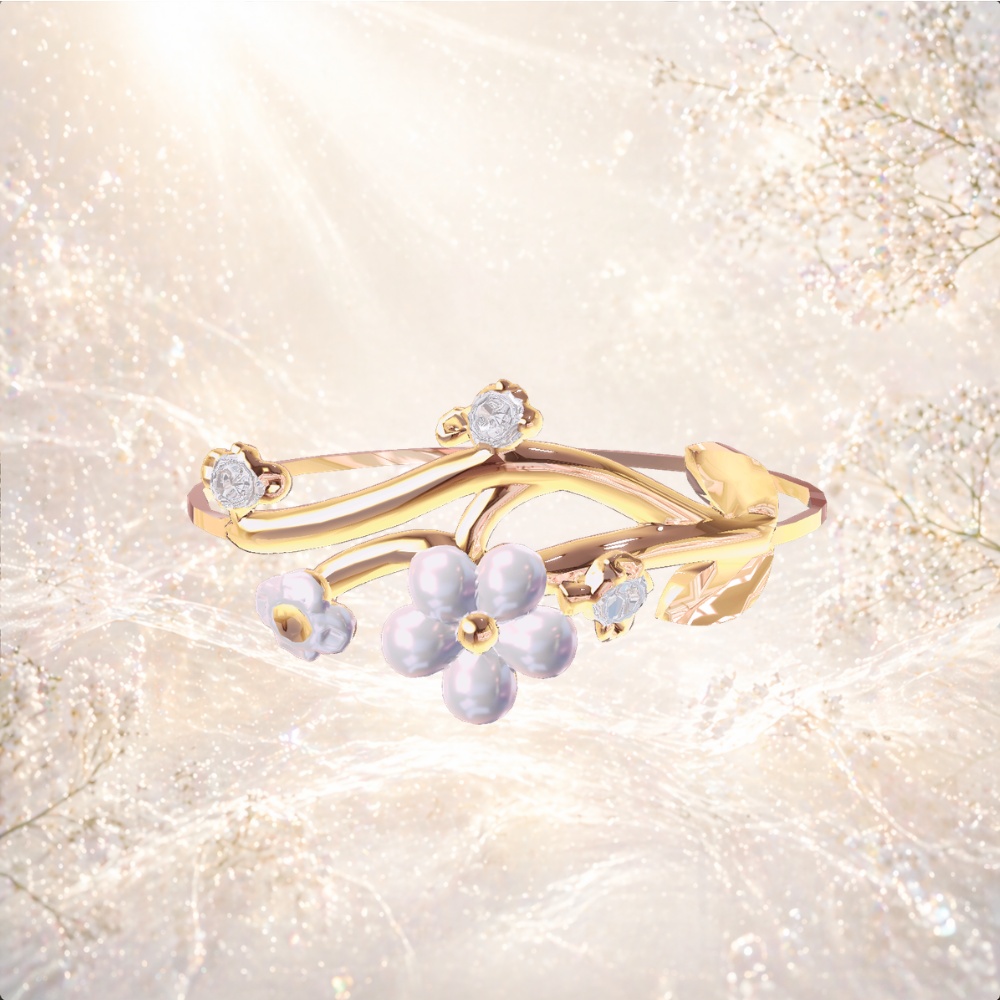 カスミソウ髪飾り&リング ー4月の誕生花ー