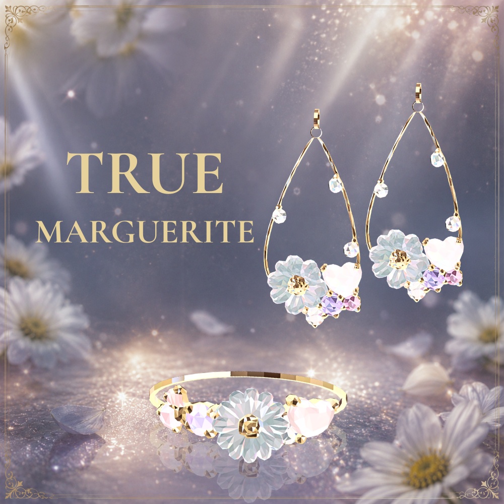 マーガレットピアス・リング　TRUE MARGUERITE　― 変わらない気持ち ―