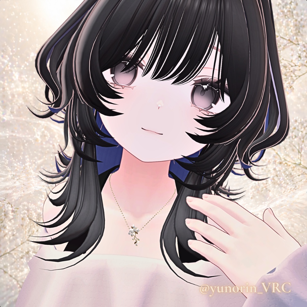 カスミソウネックレス