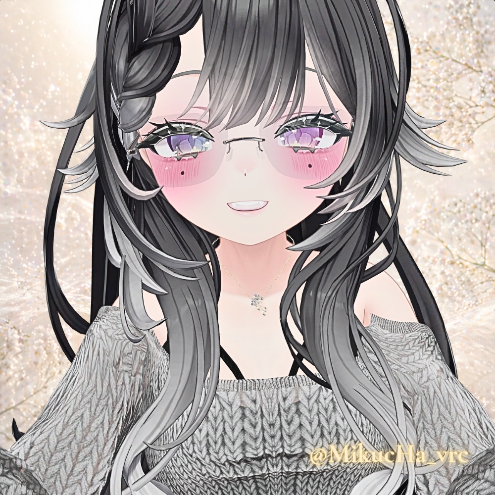カスミソウネックレス