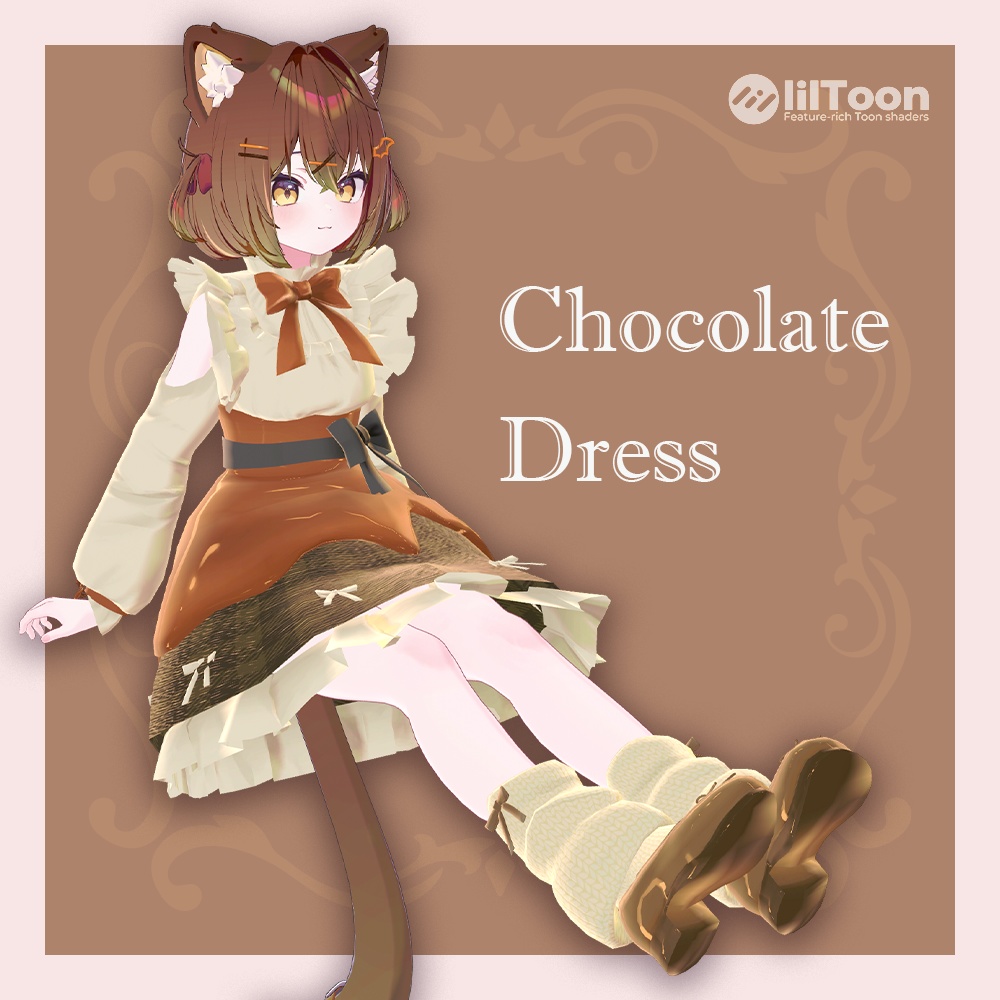 【ショコラ対応】VRC衣装-Chocolate Dress-