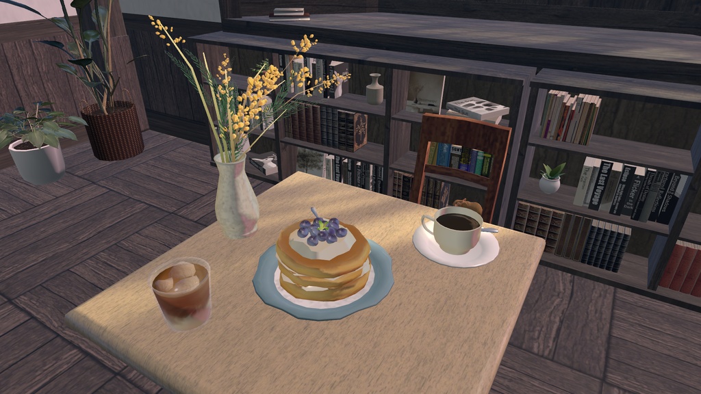 【VRC想定】3D小物-カフェオブジェクト-