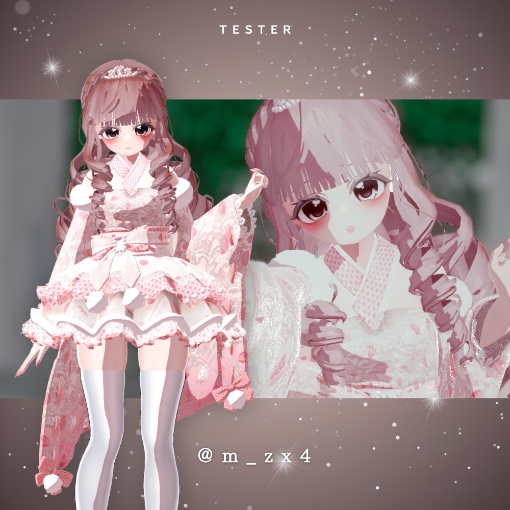 【7アバター対応】お嬢様縦ロール-Elegant Ringlet Hair-