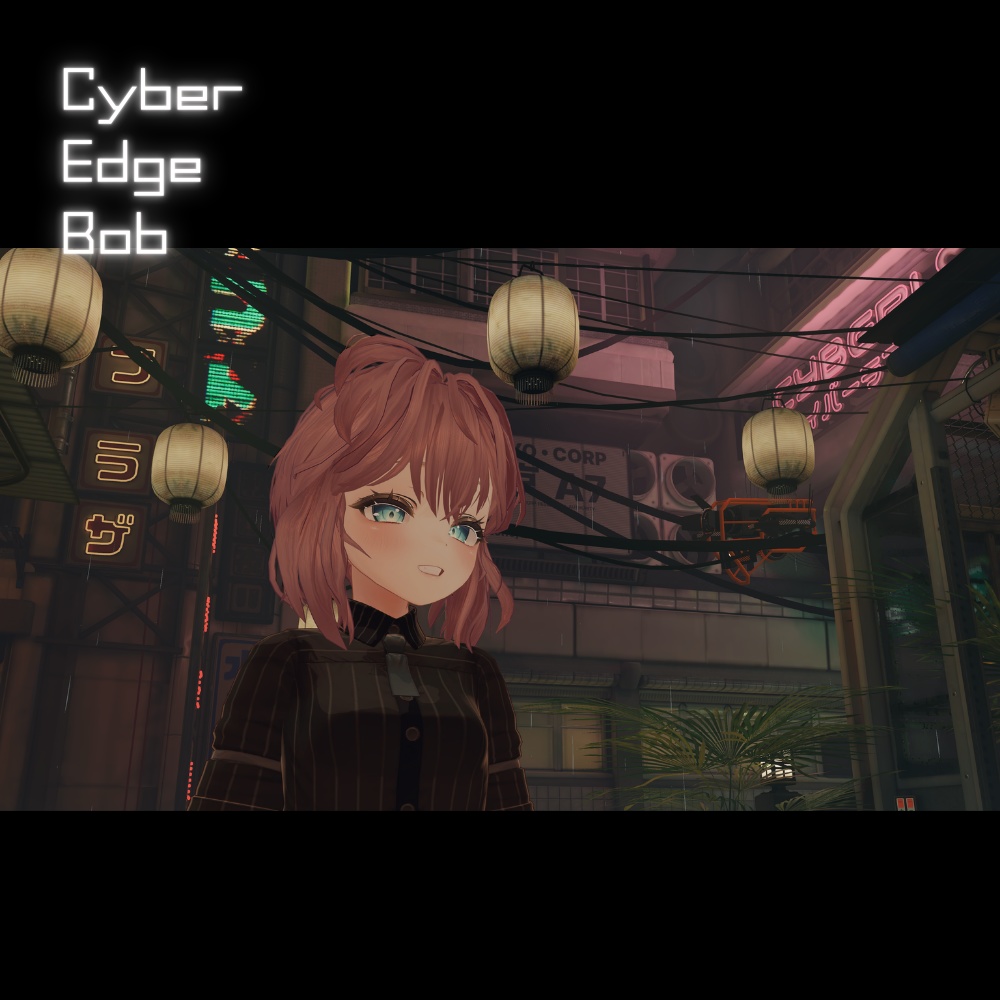 【VRC想定】Cyber Edge Bob〈6アバター対応〉