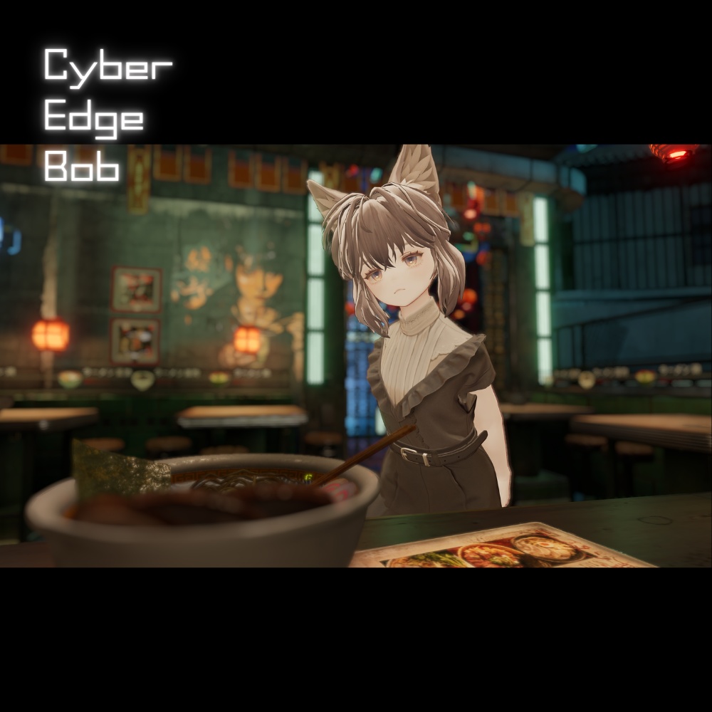 【VRC想定】Cyber Edge Bob〈6アバター対応〉