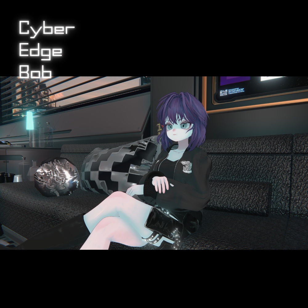 【VRC想定】Cyber Edge Bob〈6アバター対応〉