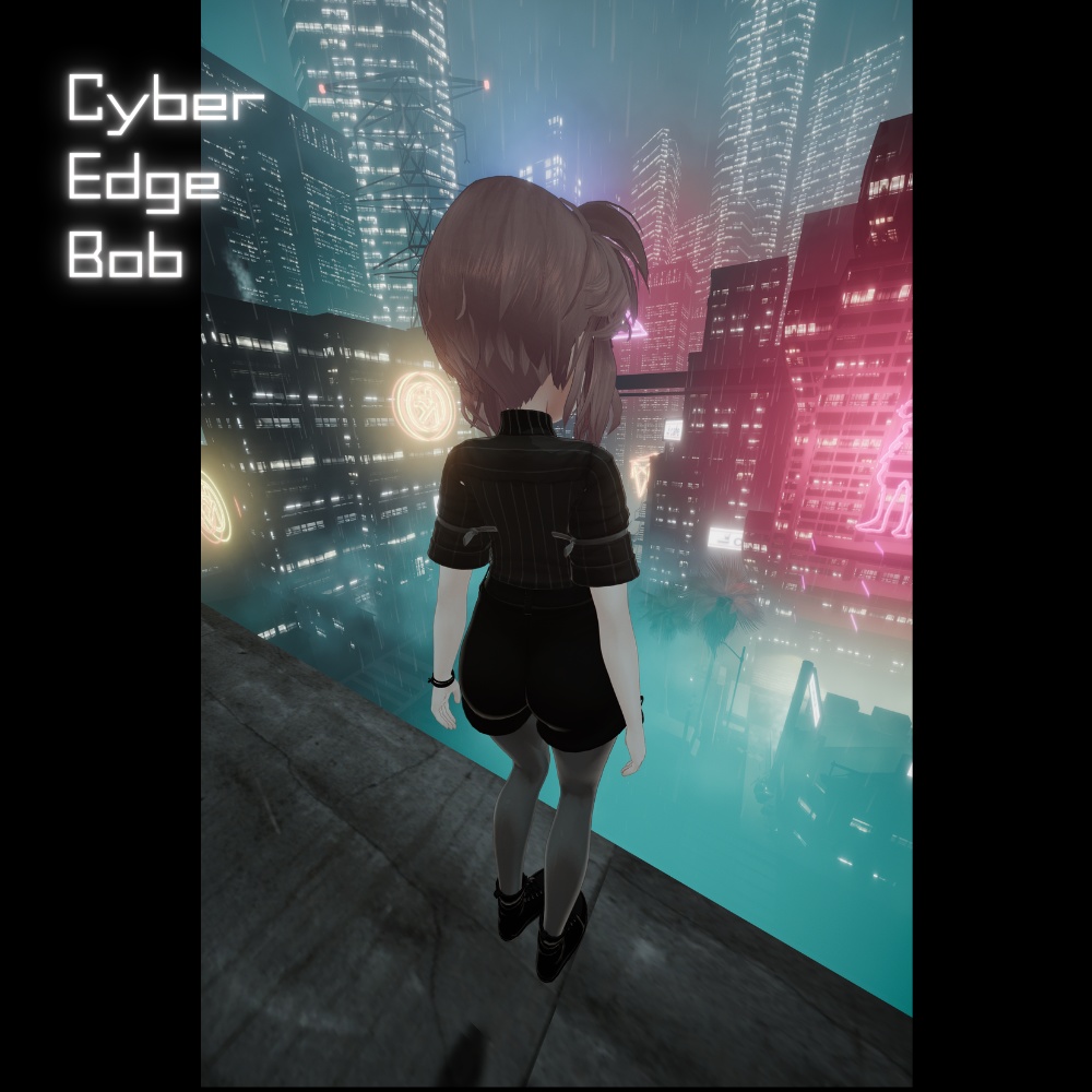 【VRC想定】Cyber Edge Bob〈6アバター対応〉