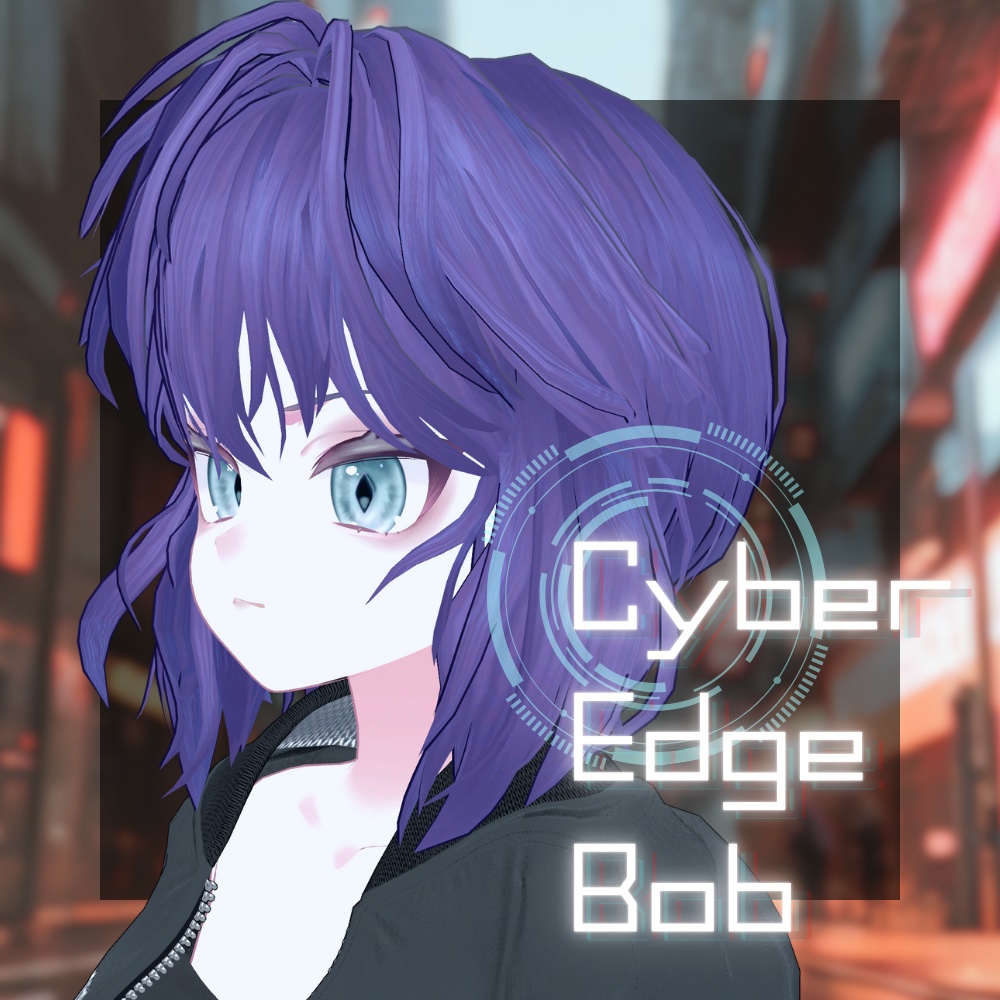 【VRC想定】Cyber Edge Bob〈4アバター対応〉