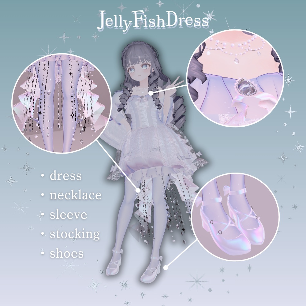 JellyFish Dress -クラゲドレス-【9アバター対応】