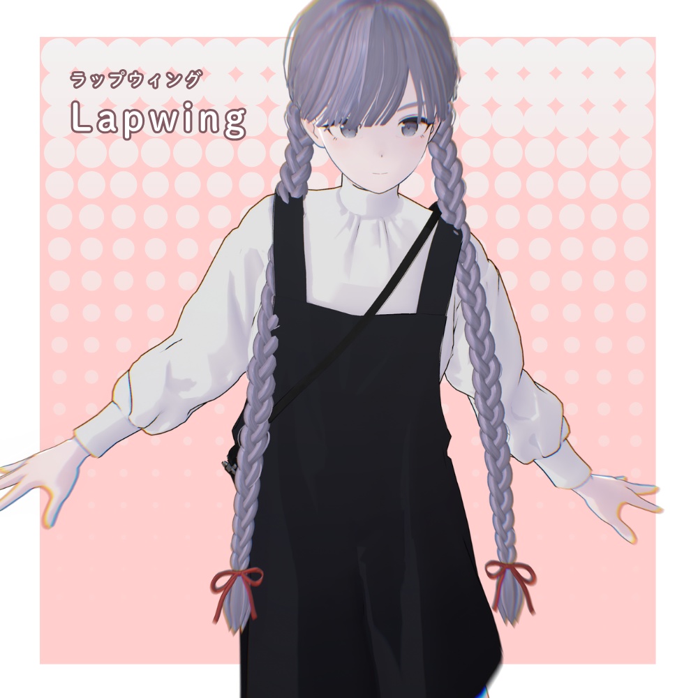 【9アバター対応】シンプルみつあみヘア