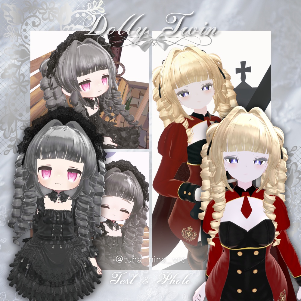 〈16アバター対応〉🎀 𝑫𝒐𝒍𝒍𝒚 𝑻𝒘𝒊𝒏 🎀