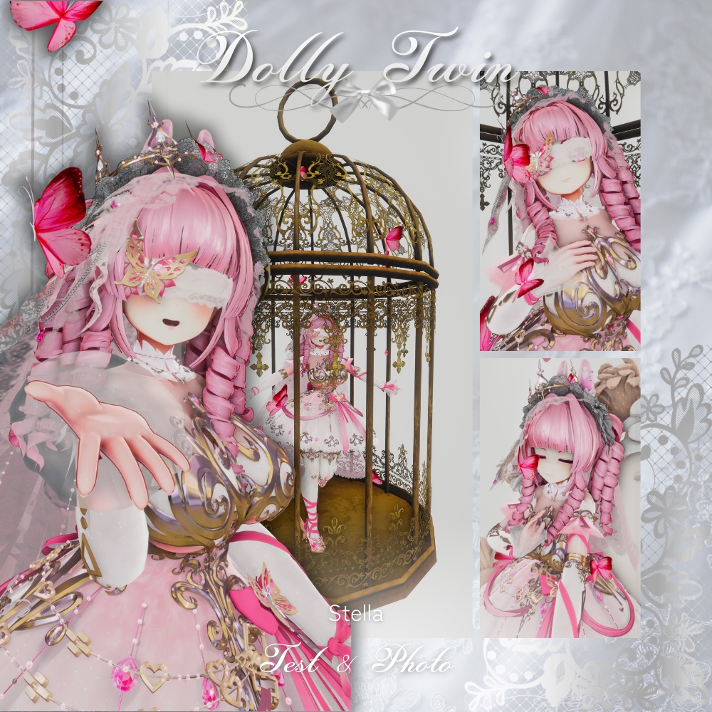 〈16アバター対応〉🎀 𝑫𝒐𝒍𝒍𝒚 𝑻𝒘𝒊𝒏 🎀