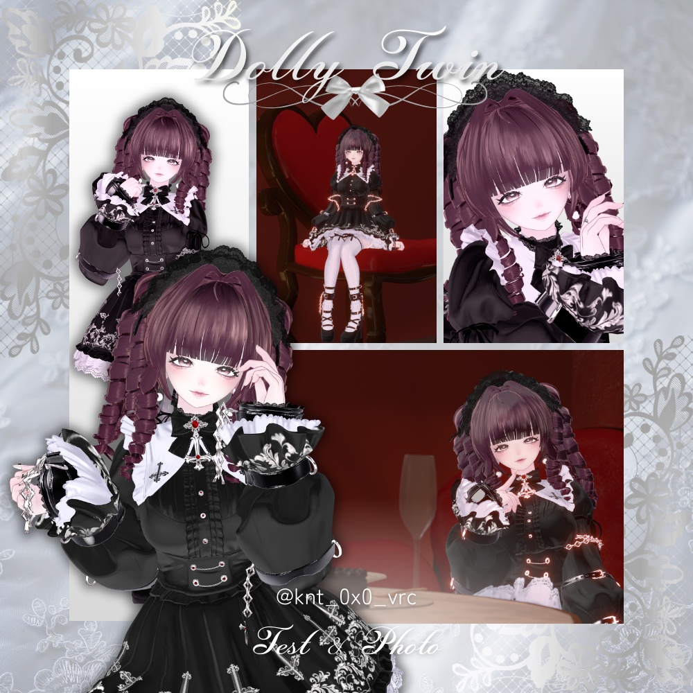 〈16アバター対応〉🎀 𝑫𝒐𝒍𝒍𝒚 𝑻𝒘𝒊𝒏 🎀