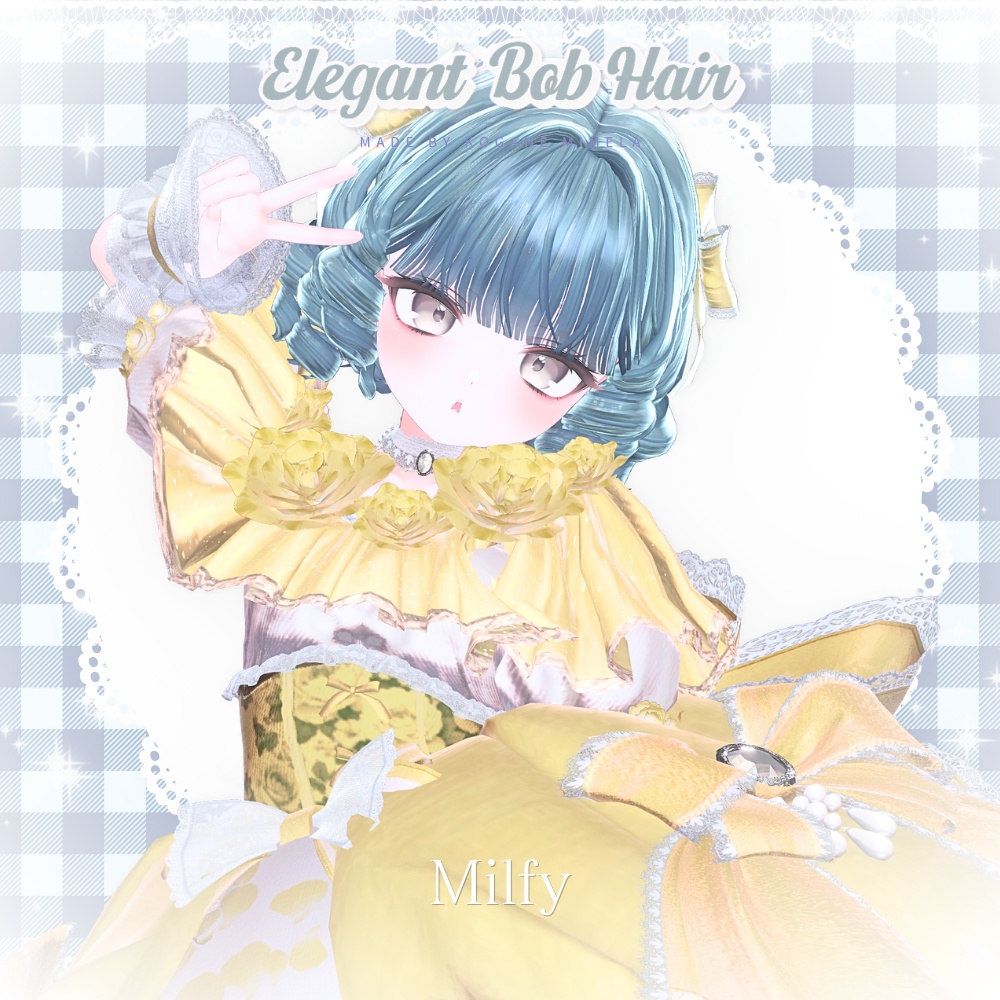 Elegant Bob Hair 〈12アバター対応〉