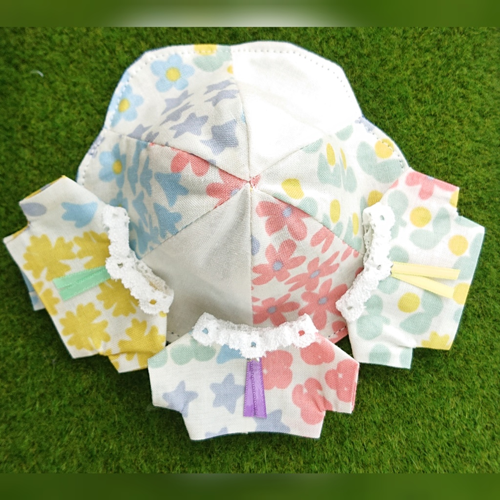 花畑の帽子+シャツ