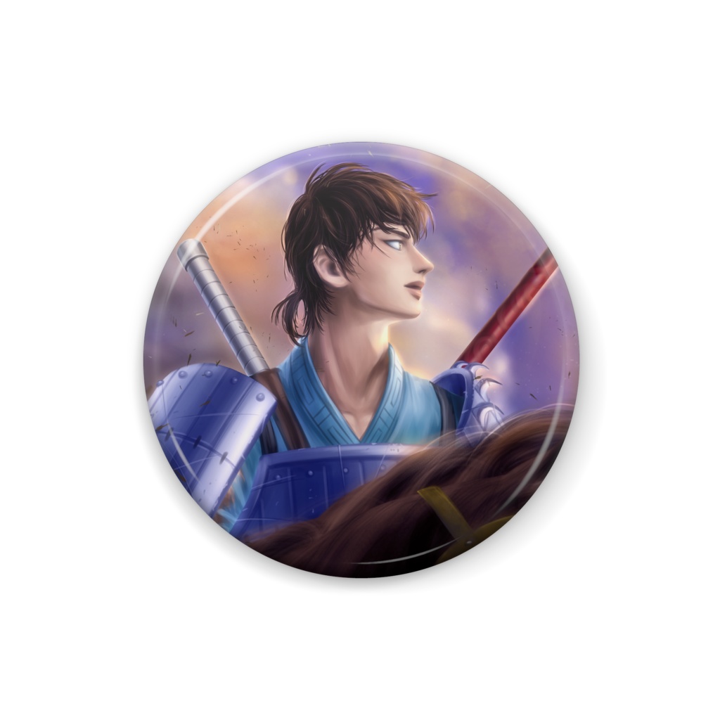 Amazon | キングダム 大将軍の帰還 グッズ 缶バッジ 信 嬴政 桓