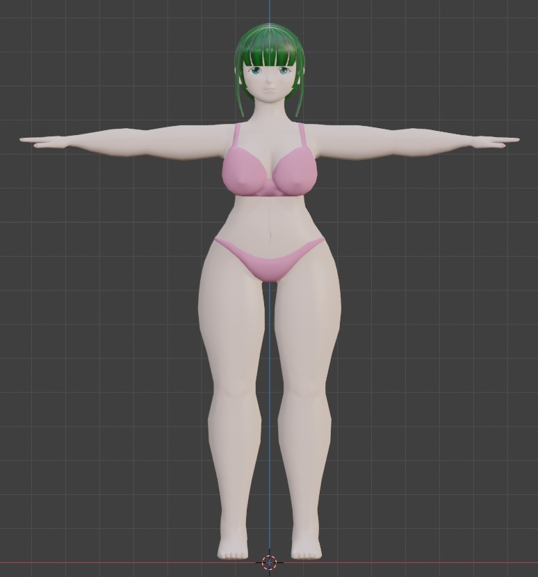 VRChat用オリジナル3Dモデル【葉月】