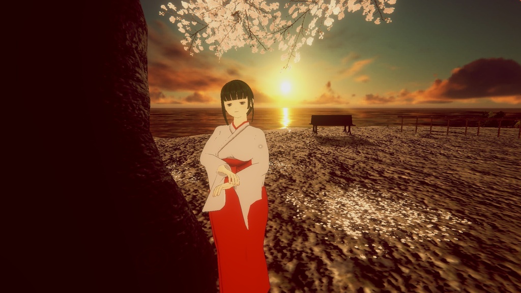 VRChat用オリジナル3Dモデル【葉月】