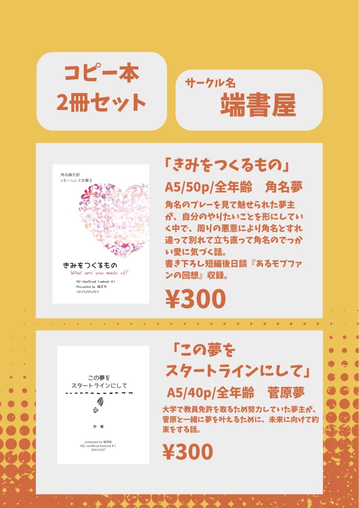 端書屋　コピー本２冊セット