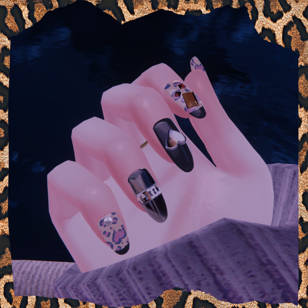 Leopard Nails―forSELESTIA 価格改定500JPY→250JPY - またちゃんの