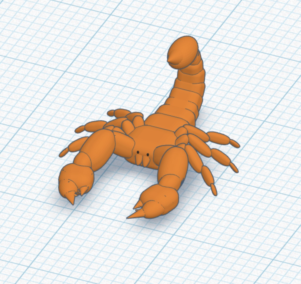 サソリの3Dモデル