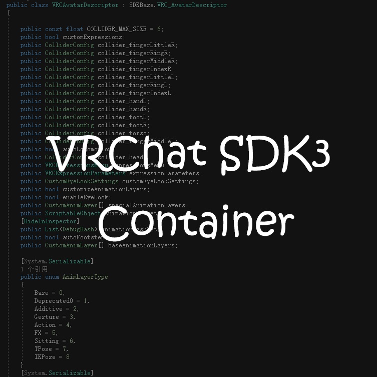 [Free]VRChat Avatar SDK3 Container