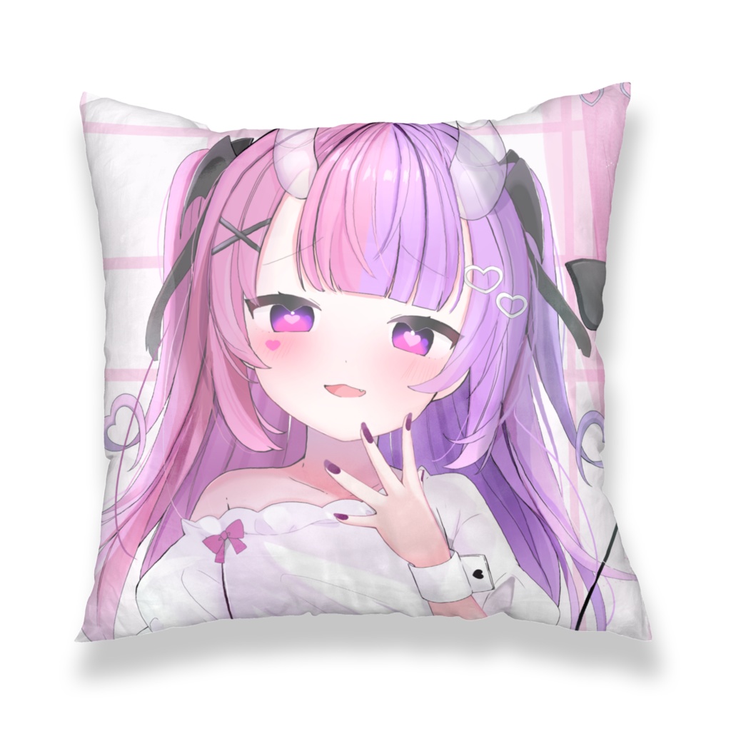 愛がいっぱいクッションカバー【裏表絵柄違い】