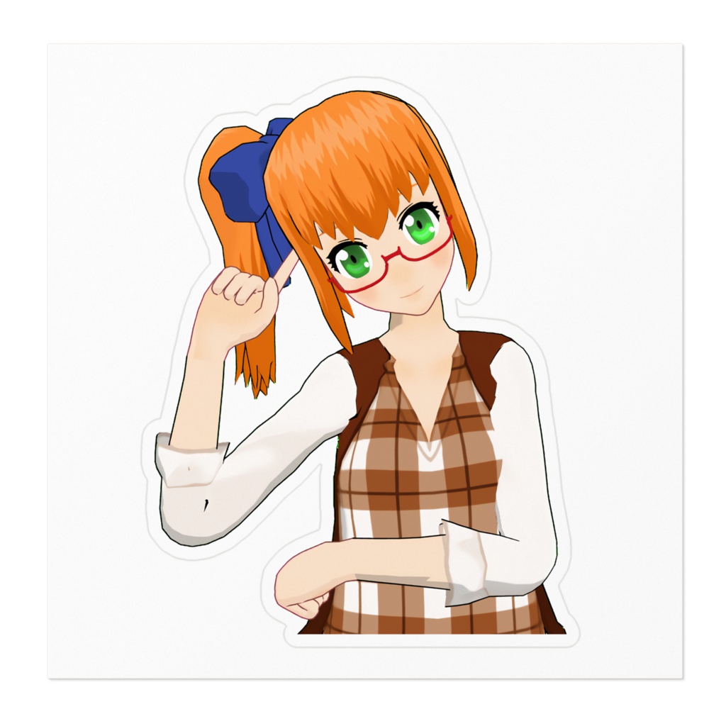 佐倉さくちゃんステッカー【眼鏡ver】
