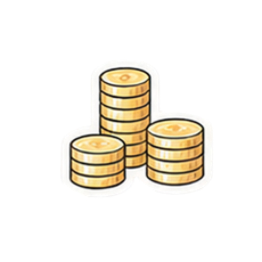 お金と買い物のデジタルステッカー|PNG・背景透過【30個セット】