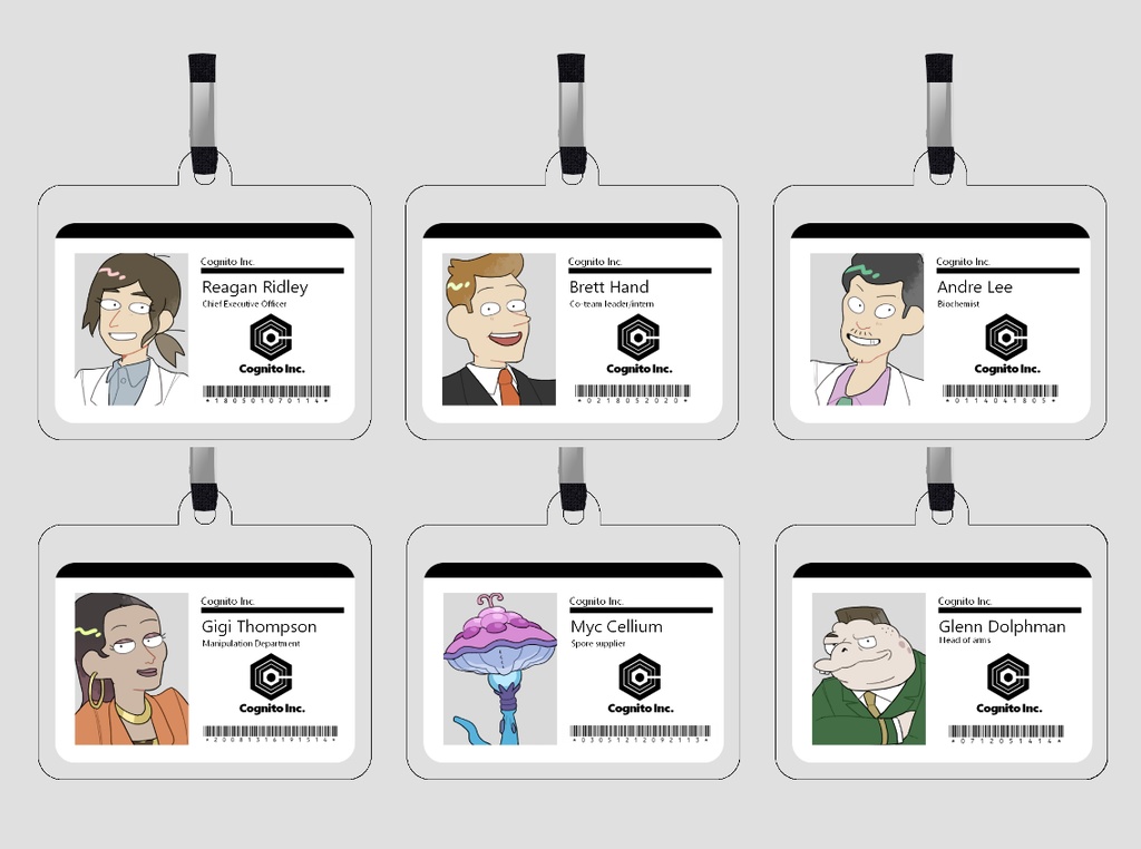 陰ゴ社員証風アクキー