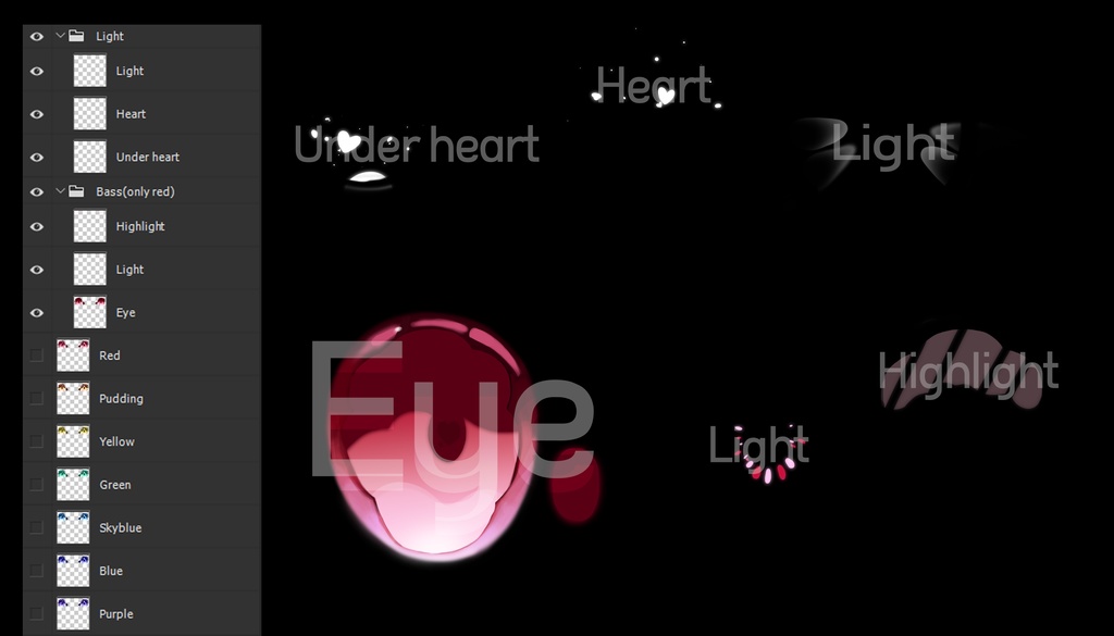 【桔梗ちゃん/KIKYO専用】Eye texture "Ice cream"