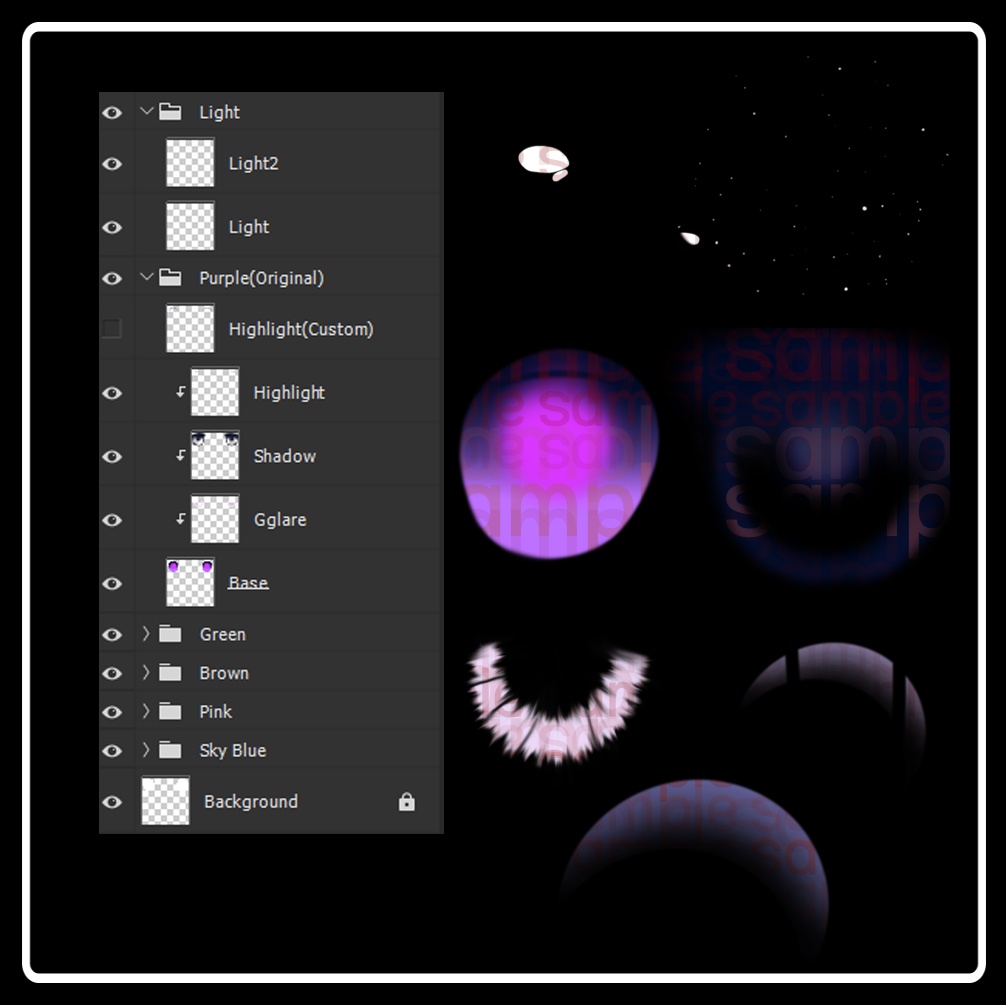 【マヌカ専用】Eye texture "Pencil"