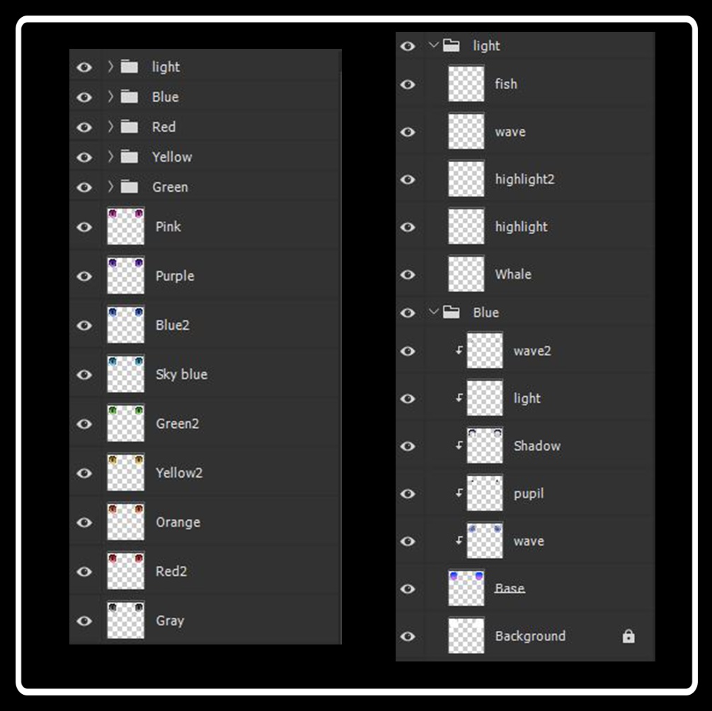 【マヌカ専用】Eye texture "Aquarium"