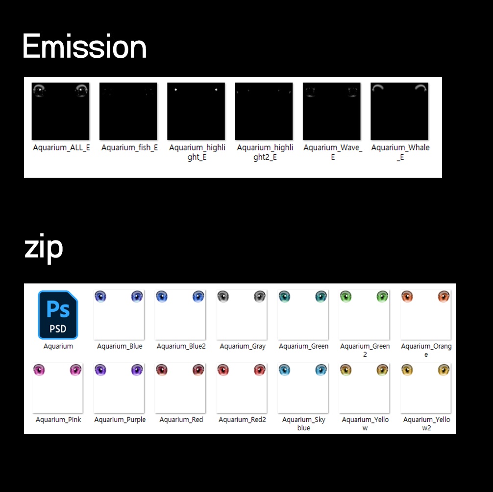 【マヌカ専用】Eye texture "Aquarium"