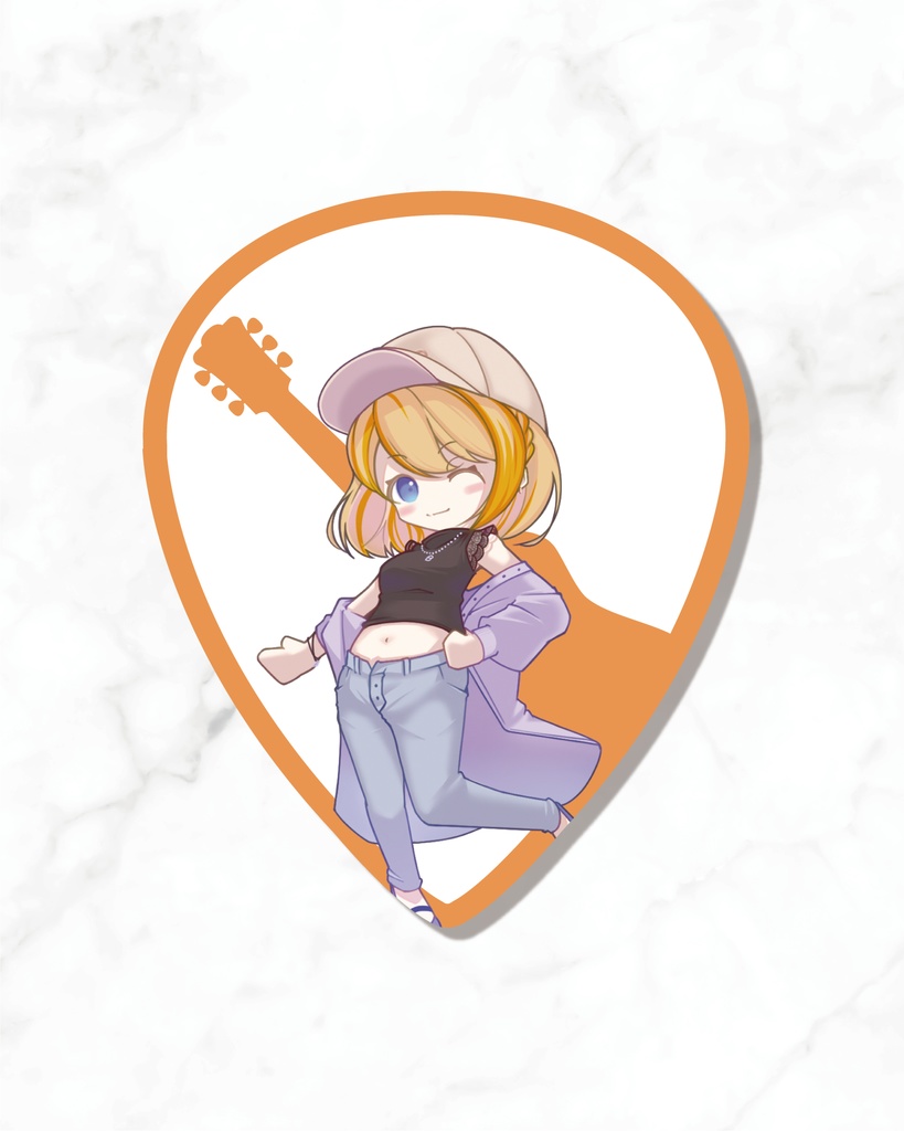 橙里セイ ピック (ストラップ)