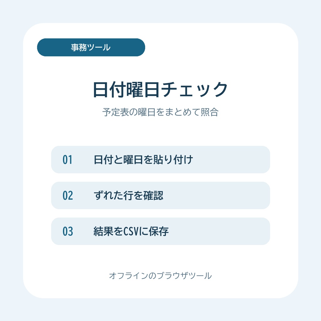 日付曜日チェック