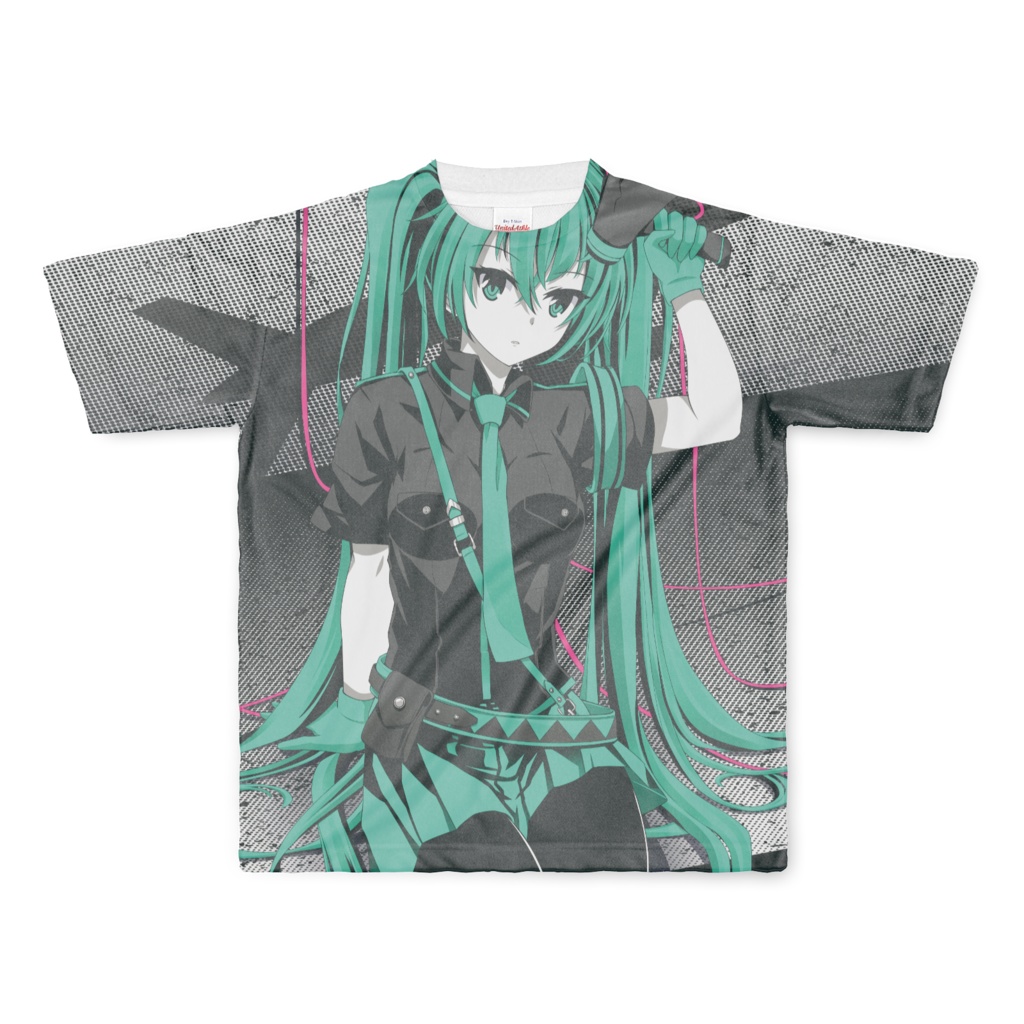 Hatsune Miku (Tri-tone) Graphic T-shirt.