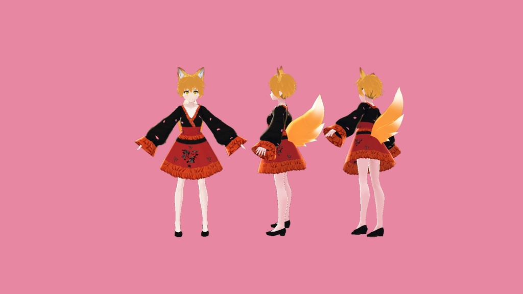 [3D MODEL] Cute Fox Girl